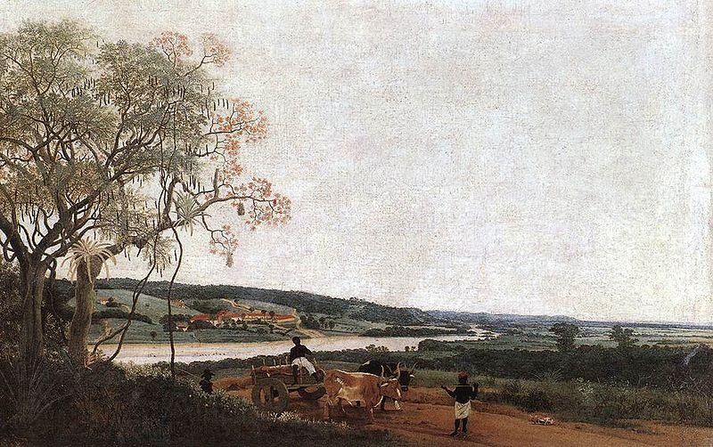 Frans Post The Ox Cart Spain oil painting art